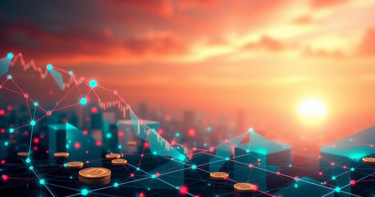Illustration éducative du trading de crypto-monnaies et de la blockchain